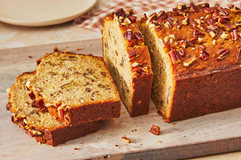 NUT BREAD: Home made, processed nut bread.